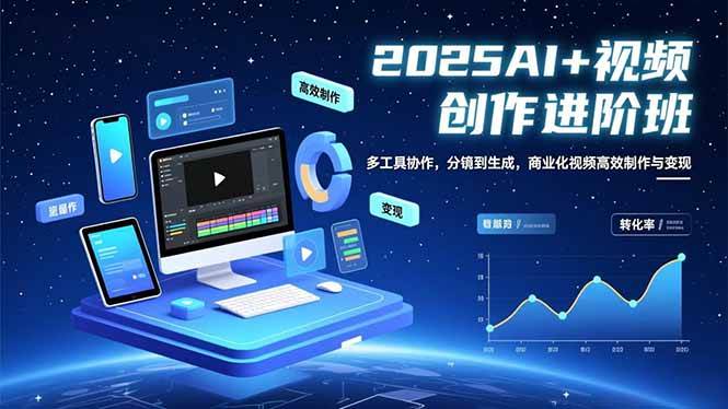 （16622期）AI+视频创作进阶班：多工具协作，分镜到生成，商业化视频高效制作与变现-凡人轻创