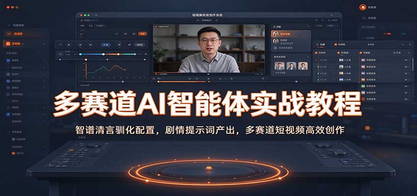 多赛道AI智能体实战教程:智谱清言驯化配置,剧情提示词产出,多赛道短视频高效创作-凡人轻创