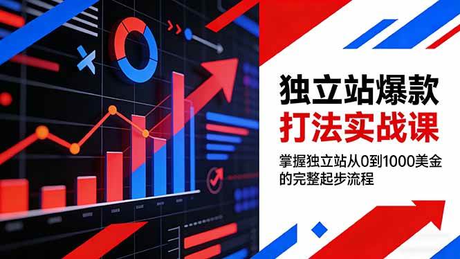 （17322期）独立站爆款打法实战课，掌握独立站从0到1000美金的完整起步流程-凡人轻创