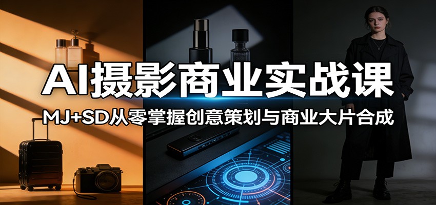 AI摄影商业实战课:MJ+SD从零掌握创意策划与商业大片合成 AI摄影商业实战课:MJ+SD从零掌握创意策划与商业大片合成