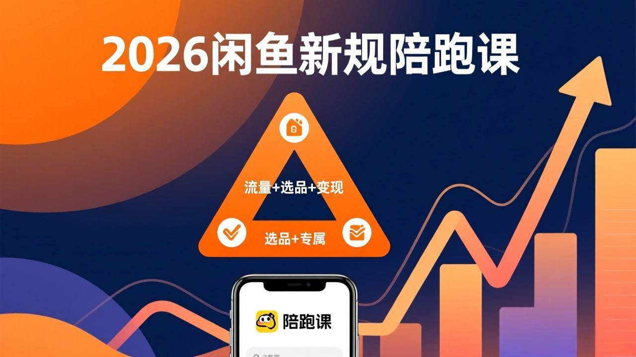（17483期）2026闲鱼高阶陪跑课全新上线，带你吃透新规玩转选品流量，从零搭建稳定变现盈利体系-凡人轻创