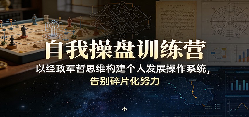 自我操盘训练营：以经政军哲思维构建个人发展操作系统，告别碎片化努力-凡人轻创