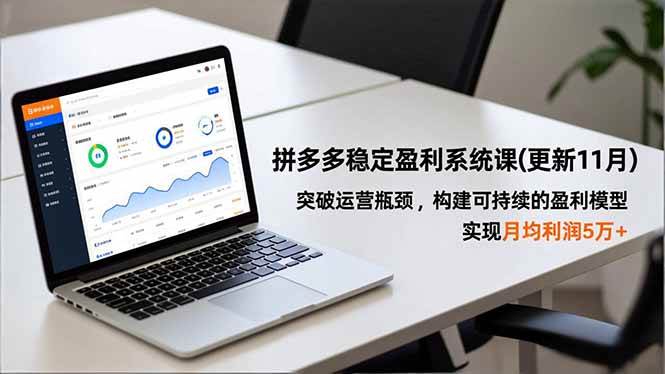 （16641期）拼多多稳定盈利系统课(更新11月)，突破运营瓶颈，构建可持续的盈利模型，实现月均利润5万+-凡人轻创