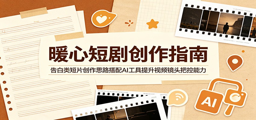 暖心短剧创作指南:告白类短片创作思路搭配AI工具提升视频镜头把控能力-凡人轻创