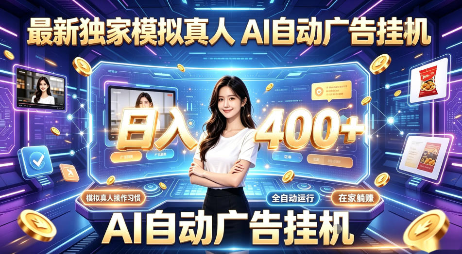 最新独家模拟真人，AI自动挂号挂G，日入400+，全程全自动运行，无需人工【揭秘】-凡人轻创
