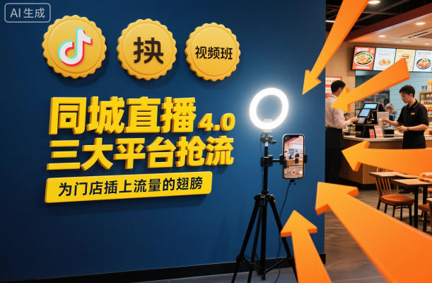 同城直播实操班4.0，三大平台抢流，为门店插上流量的翅膀-凡人轻创