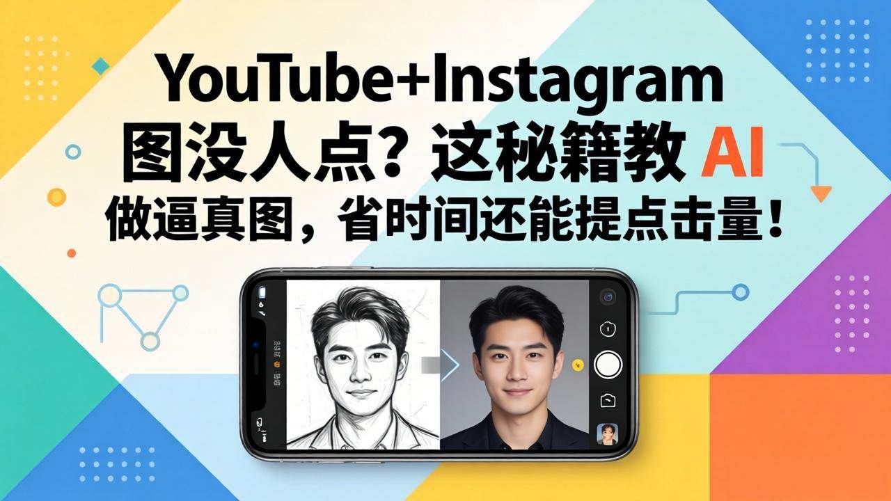 (17911期)YouTube+Instagram 图没人点?这秘籍教 AI 做逼真图,省时间还能提点击量-凡人轻创