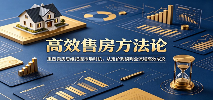 高效售房方法论：重塑卖房思维把握市场时机，从定价到谈判全流程高效成交-凡人轻创