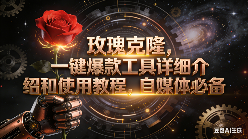 （16792期）玫瑰克隆工具，自媒体必备，一键爆款工具详细介绍和使用教程-凡人轻创