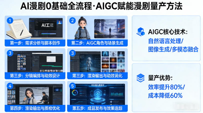 AI漫剧0基础全流程，快速掌握AIGC赋能的漫剧量产方法-凡人轻创
