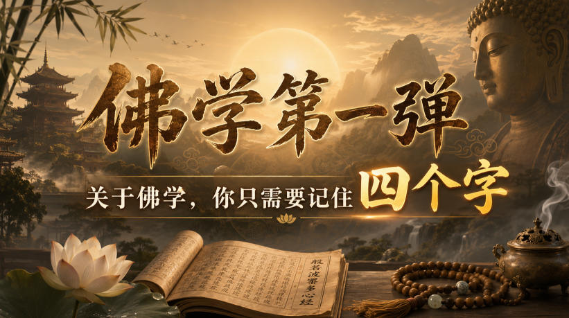 付费文章:佛学第一弹,关于佛学,你只需要记住四个字-凡人轻创