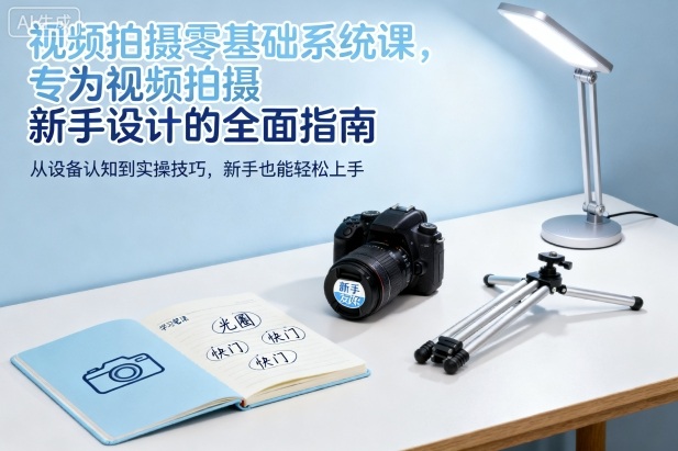 视频拍摄零基础系统课，专为视频拍摄新手设计的全面指南-凡人轻创
