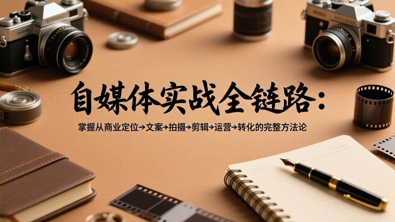 （17586期）自媒体实战全链路：掌握从商业定位→文案→拍摄→剪辑→运营→转化的完整方法论-凡人轻创