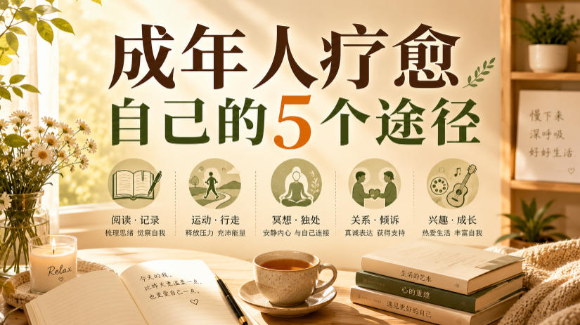 付费文章:成年人疗愈自己的5个途径-凡人轻创
