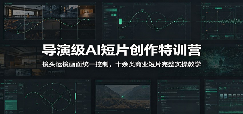 导演级AI短片创作特训营：镜头运镜画面统一控制，十余类商业短片完整实操教学（更新）-凡人轻创