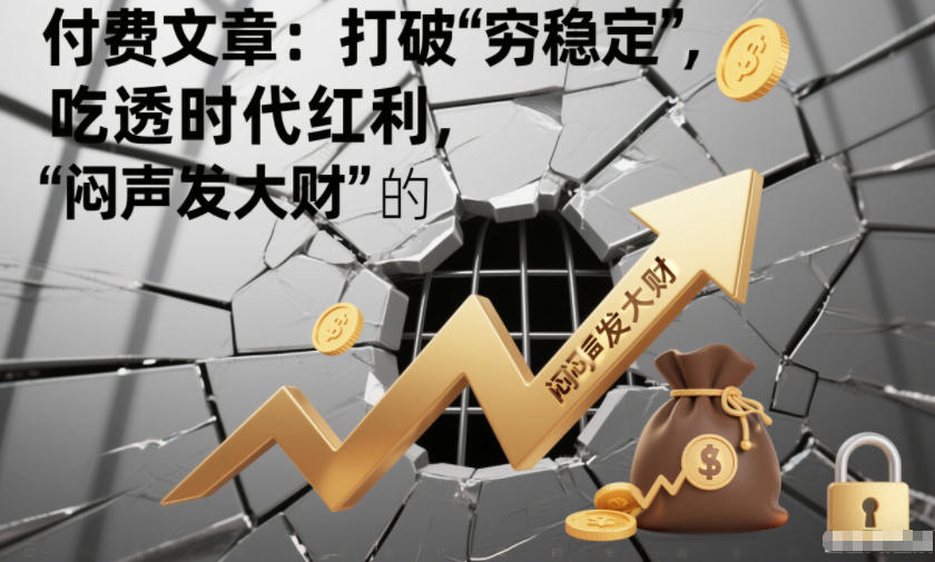 付费文章:打破“穷稳定”,吃透时代红利,“闷声发大财”的终极真谛-凡人轻创