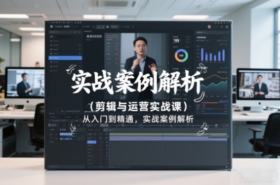 剪辑与运营实战课，从入门到精通，实战案例解析（更新2026）-凡人轻创