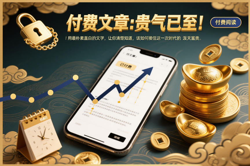 付费文章：贵气已至！用最朴素直白的文字，让你清楚知道，该如何接住这一次时代的泼天富贵-凡人轻创