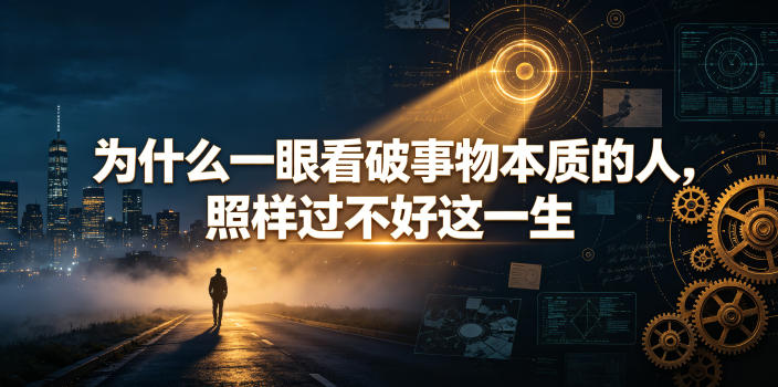 付费文章：为什么一眼看破事物本质的人，照样过不好这一生-凡人轻创