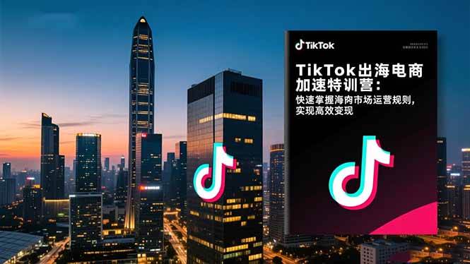 （16535期）TikTok出海电商加速特训营：快速掌握海外市场运营规则，实现高效变现-凡人轻创