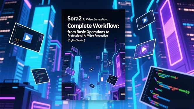 （16758期）Sora2 AI视频生成的系统教程（英文版）：从基础操作到专业级AI视频制作的完整工作流-凡人轻创