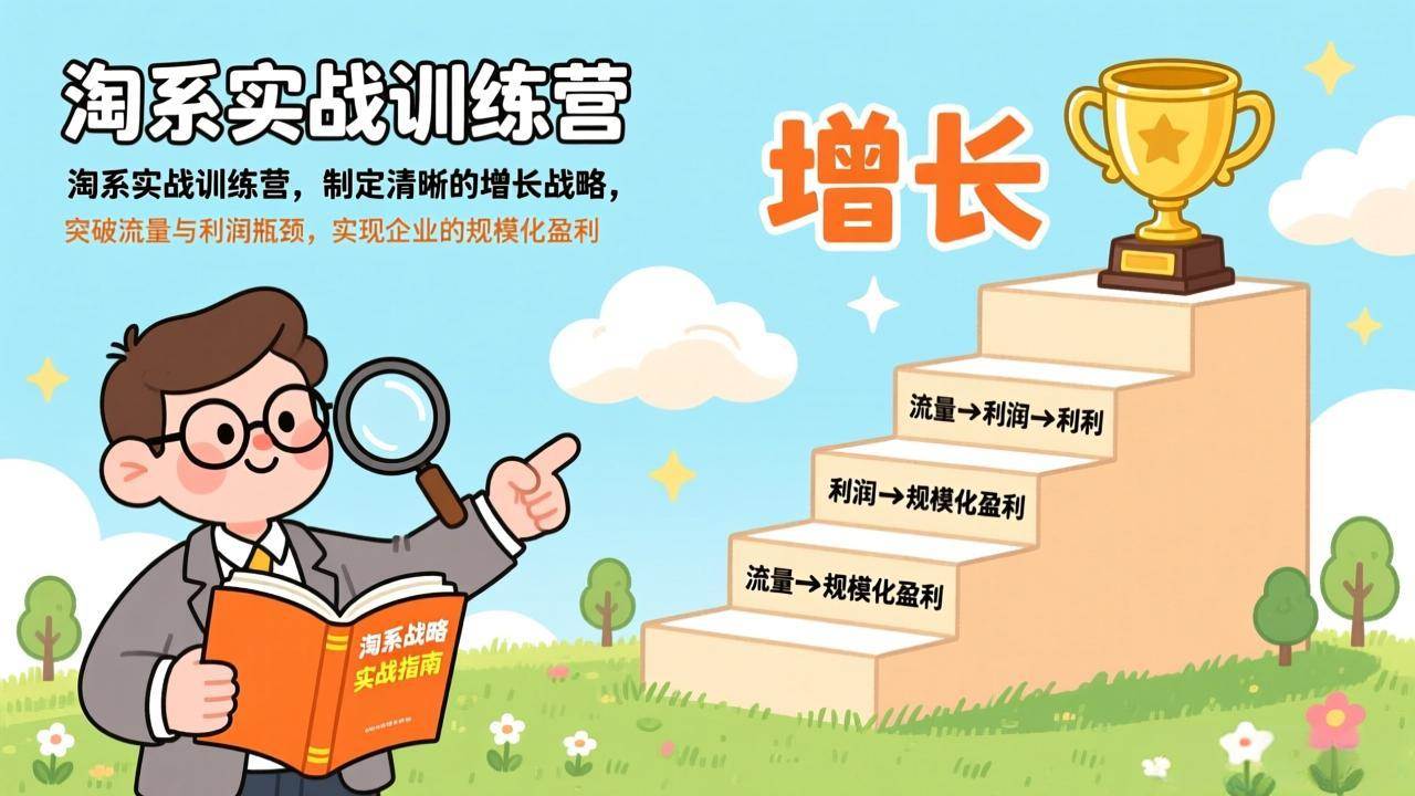 (17278期)淘系实战训练营,制定清晰的增长战略,突破流量与利润瓶颈,实现企业的规模化盈利-凡人轻创