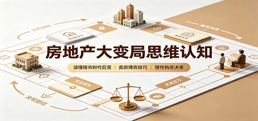 房地产大变局思维认知:读懂楼市时代巨变,卖房博弈技巧,理性购房决策-凡人轻创