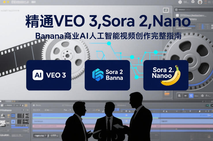 精通VEO 3，Sora 2，Nano Banana商业AI人工智能视频创作完整指南-凡人轻创