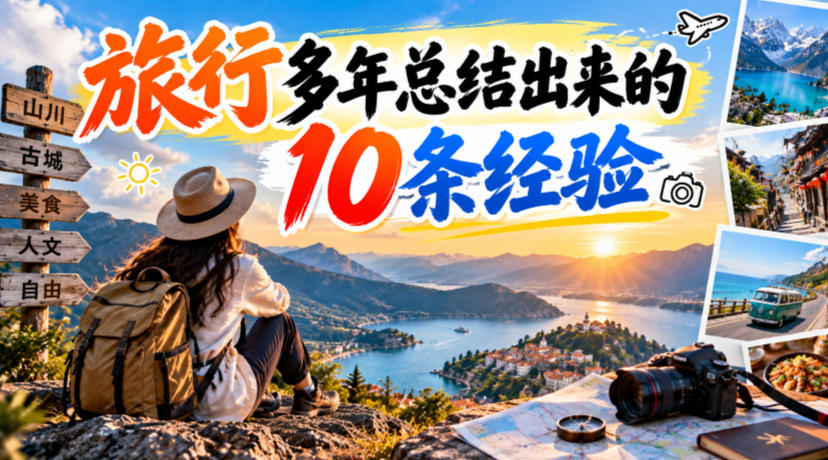 付费文章:旅行多年总结出来的10条经验-凡人轻创
