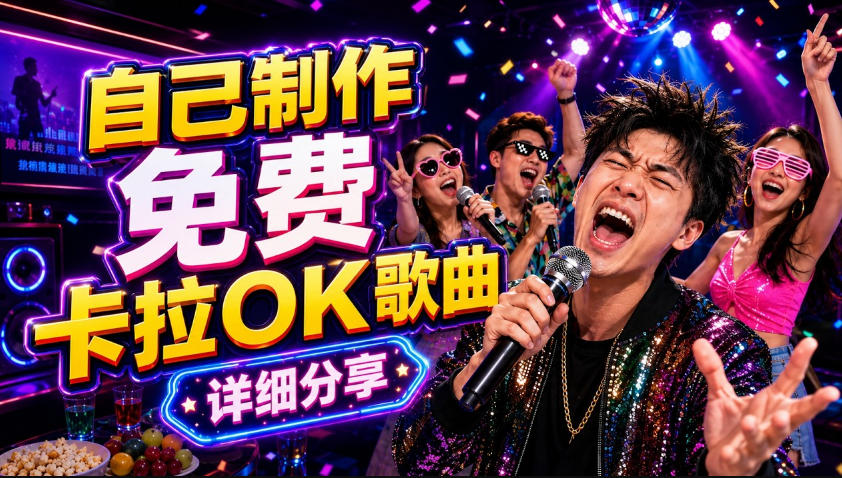 零基础AI制作免费卡拉OK视频教程，从歌曲生成、音轨分离到字幕制作、视频导出，手把手教学-凡人轻创