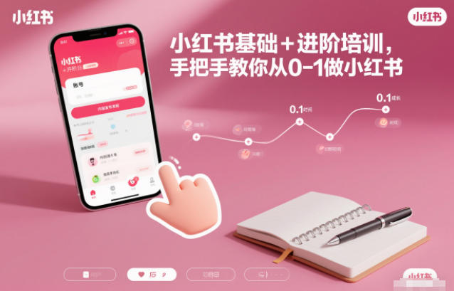 小红书基础+进阶培训，手把手教你从0-1做小红书-凡人轻创