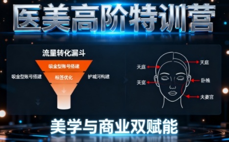 0-1000W医美高阶特训营课程，美学与商业双赋能-凡人轻创