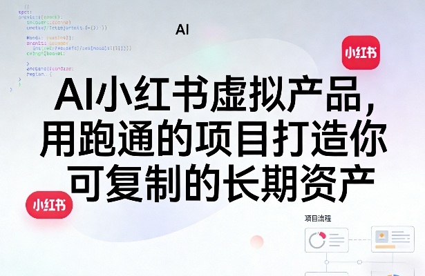 AI小红书虚拟产品,用跑通的项目打造你可复制的长期资产(更新)-凡人轻创