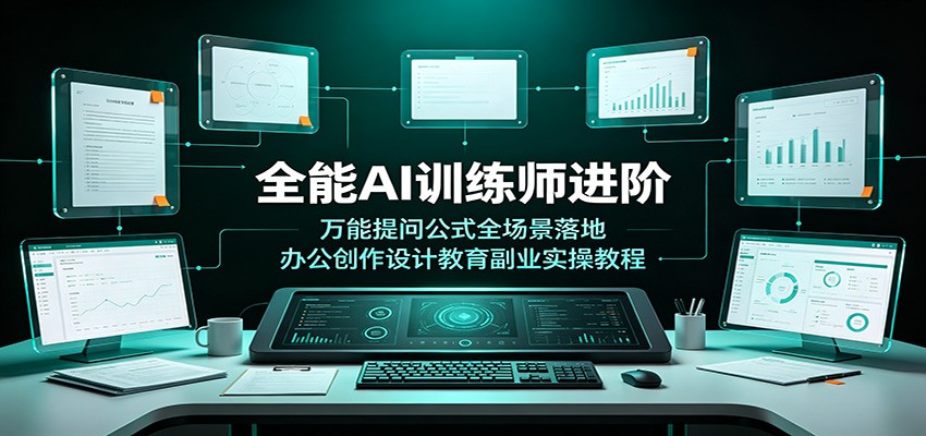 全能AI训练师进阶:万能提问公式全场景落地,办公创作设计教育副业实操教程-凡人轻创