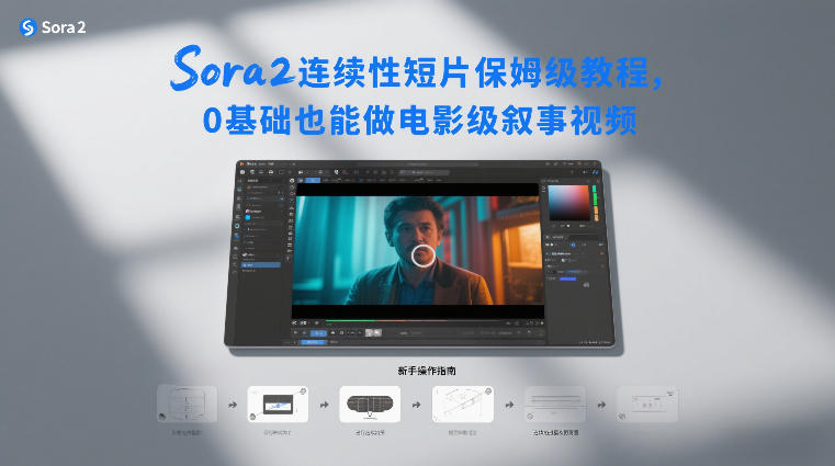 Sora2连续性短片保姆级教程,0基础也能做电影级叙事视频 Sora2连续性短片保姆级教程,0基础也能做电影级叙事视频