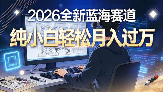 （16781期）2026年全新蓝海赛道，纯小白轻松月入过万-凡人轻创