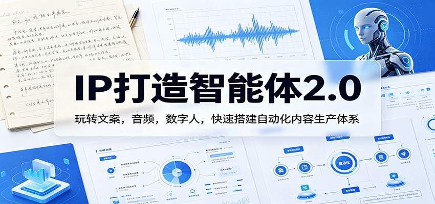 IP打造智能体2.0：玩转文案，音频，数字人，快速搭建自动化内容生产体系-凡人轻创