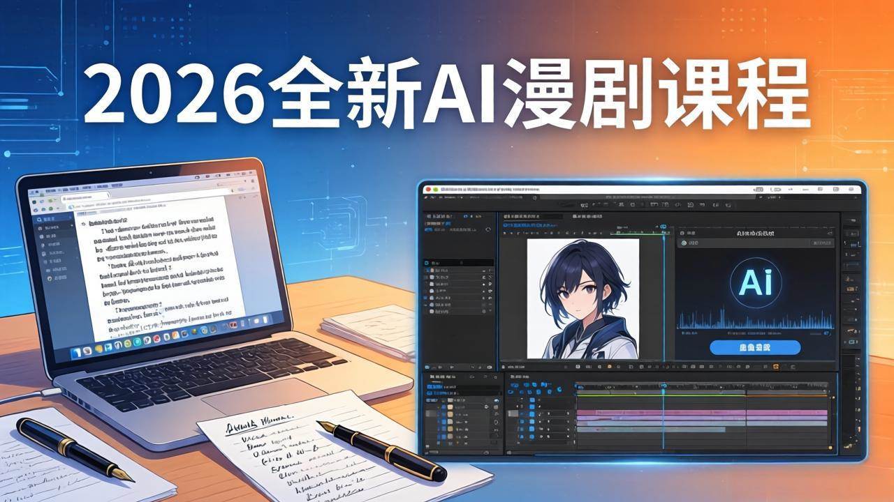 （17893期）2026全新AI漫剧课程：覆盖创作全链路，教你写作分镜剪辑配音一站式打造漫剧作品-凡人轻创