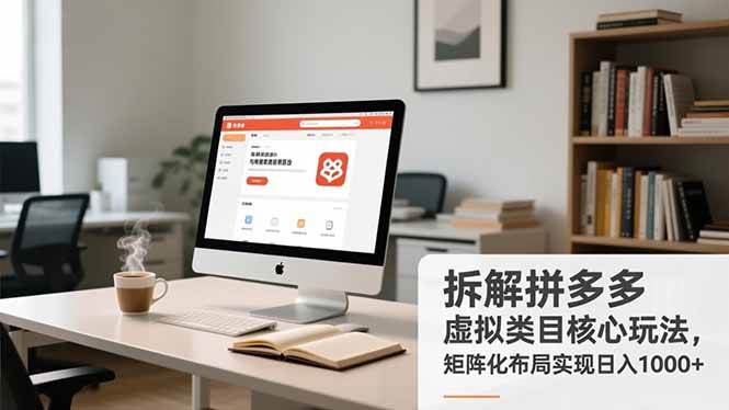 （16906期）拆解拼多多虚拟类目核心玩法，矩阵化布局实现日入1000+