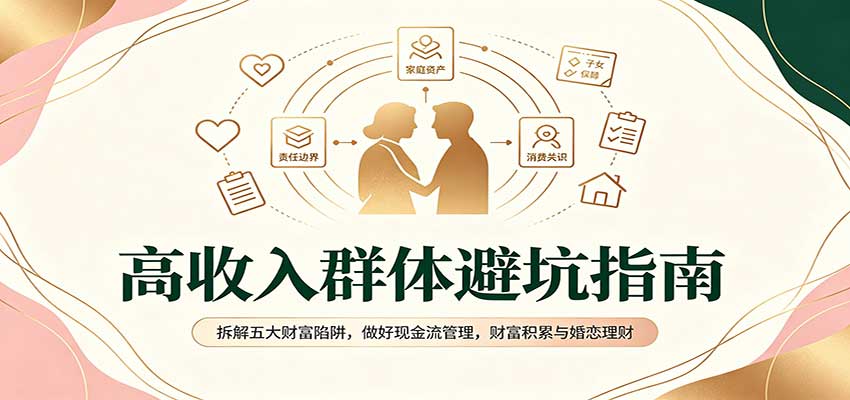 高收入群体避坑指南:拆解五大财富陷阱,做好现金流管理,财富积累与婚恋理财-凡人轻创