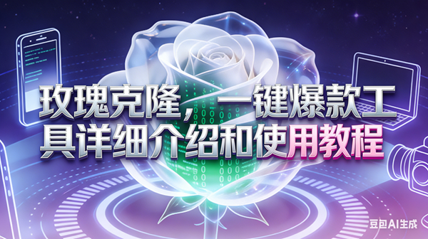 （17407期）玫瑰克隆工具，ai鲁大魔，自媒体必备神器，一键爆款神器，详细教程。-凡人轻创