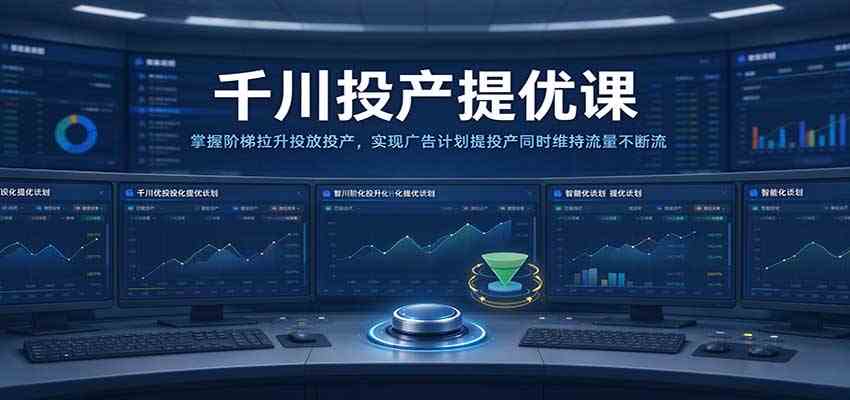 千川投产提优课:掌握阶梯拉升投放投产,实现广告计划提投产同时维持流量不断流-凡人轻创