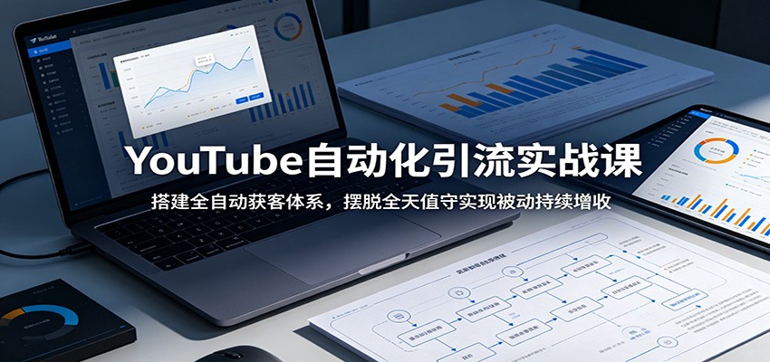YouTube自动化引流实战课：搭建全自动获客体系，摆脱全天值守实现被动持续增收-凡人轻创