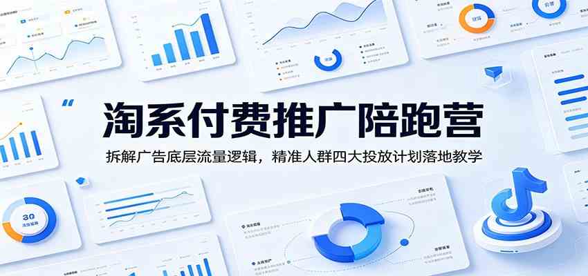 淘系付费推广陪跑营：拆解广告底层流量逻辑，精准人群四大投放计划落地教学-凡人轻创