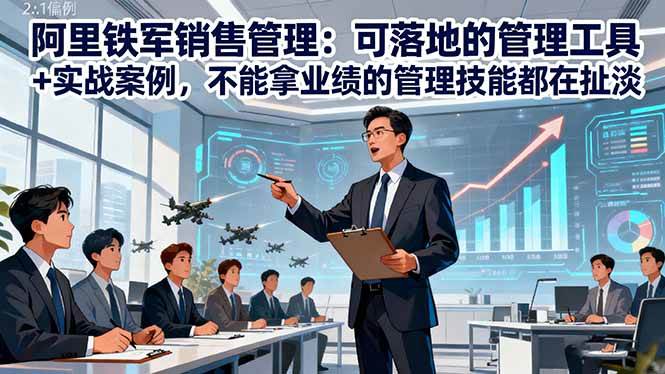 （16436期）阿里铁军销售管理：可落地的管理工具+实战案例，不能拿业绩的管理都在扯淡-凡人轻创