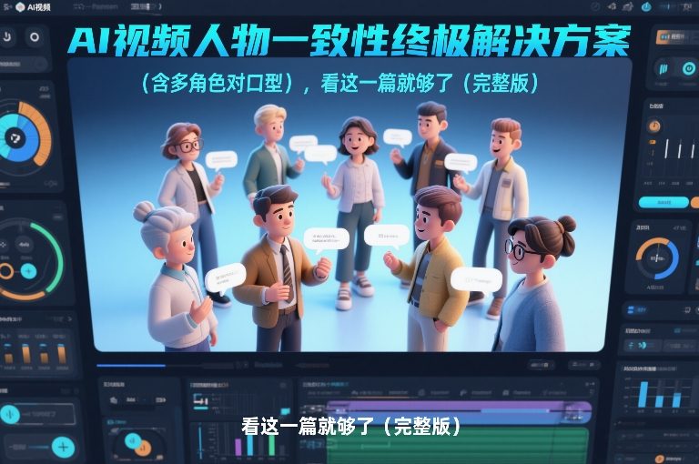 AI视频人物一致性终极解决方案(含多角色对口型),看这一篇就够了(完整版)-凡人轻创