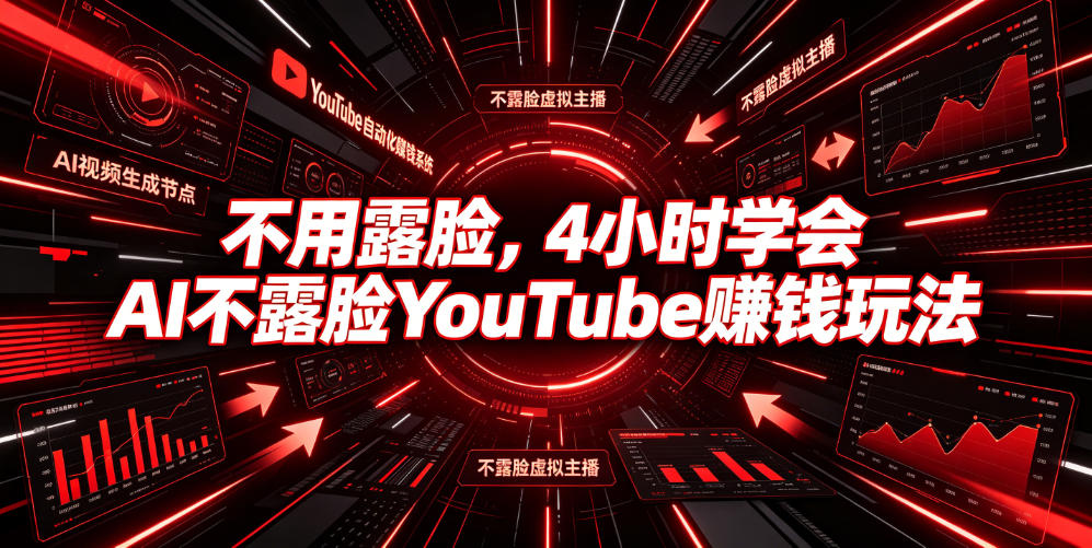 不用露脸，4小时学会AI不露脸YouTube賺钱玩法【原创双语字幕】-凡人轻创