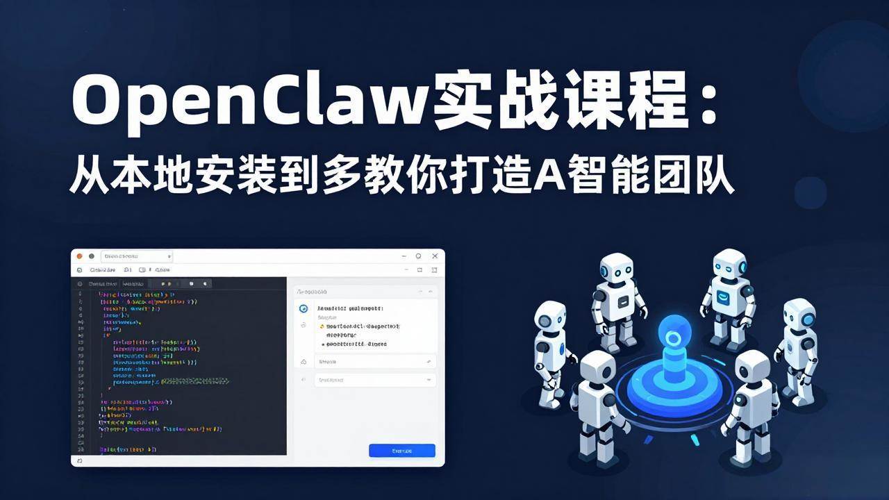 （17883期）OpenClaw实战课程：从本地安装到多Agent协同，手把手教你打造AI智能团队-凡人轻创