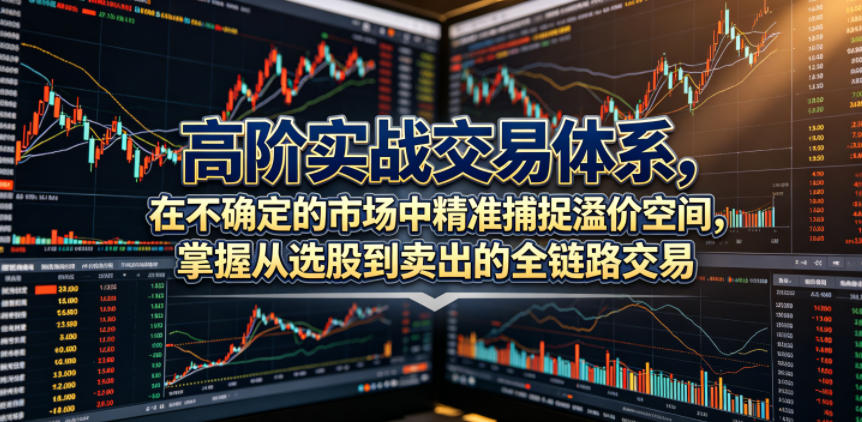 高阶实战交易体系,在不确定的市场中精准捕捉溢价空间,掌握从选股到卖出的全链路交易心法(更新6月)-凡人轻创