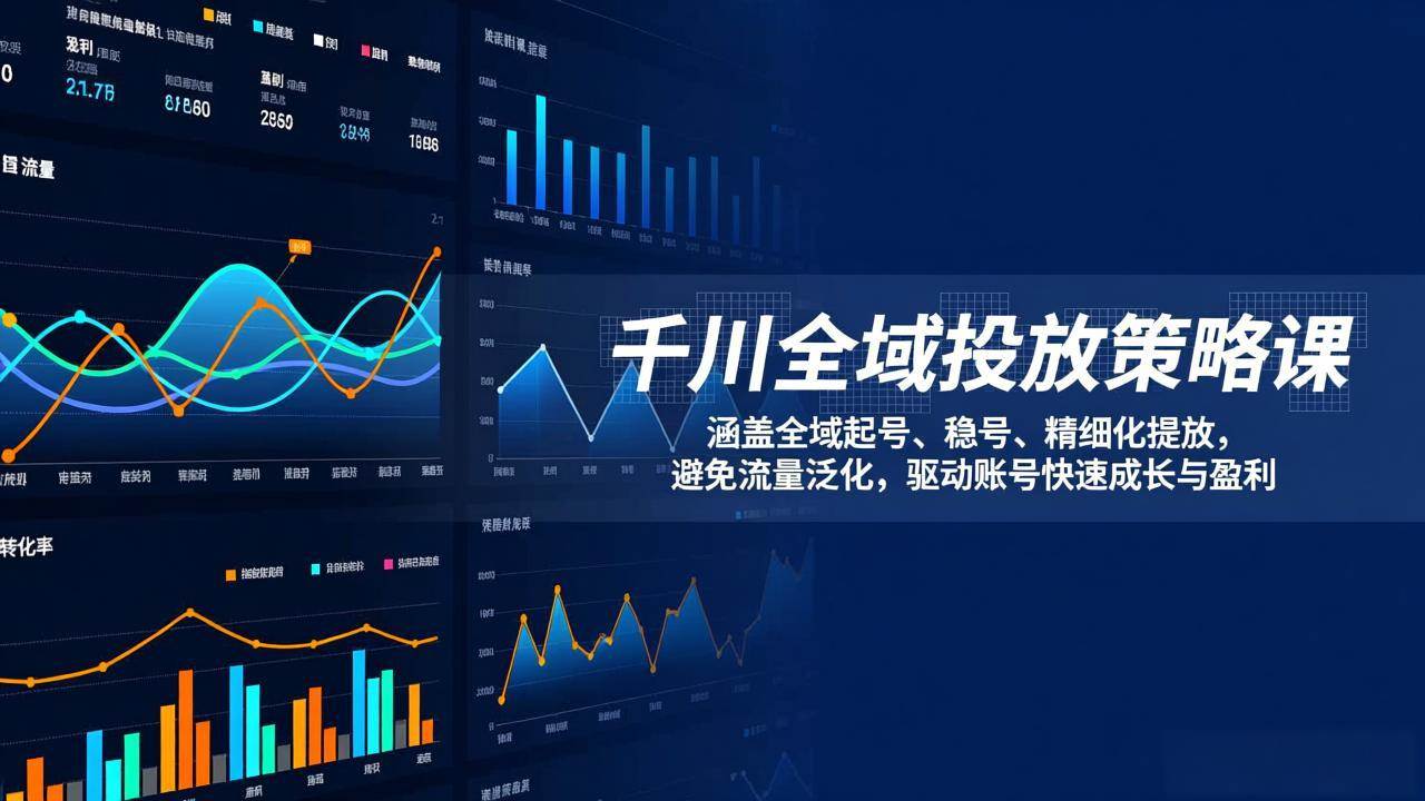 (17285期)千川全域投放策略课:涵盖全域起号、稳号、精细化投放,避免流量泛化,驱动账号快速成长与盈利-凡人轻创